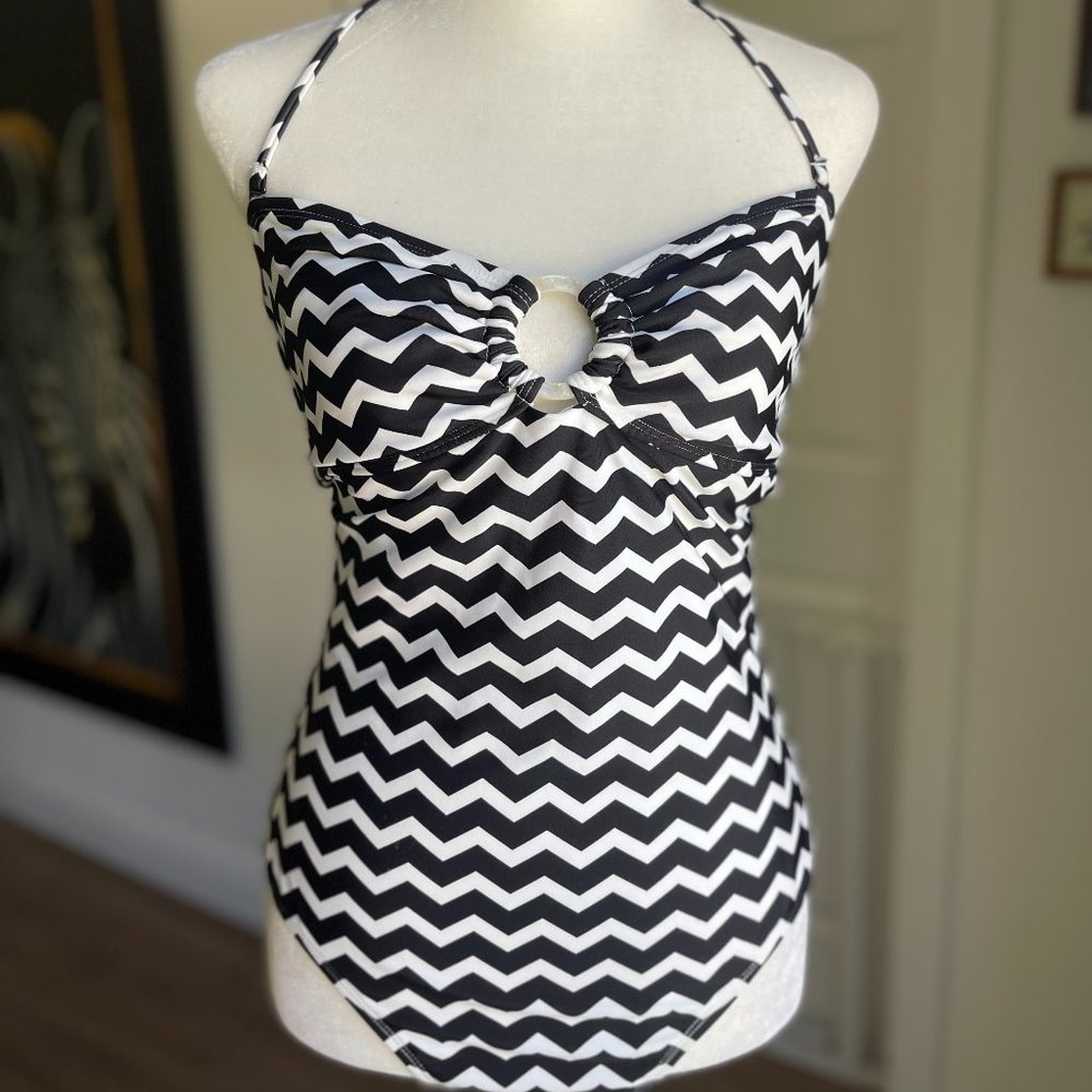 Barbie Retro Black & White One Piece Swimsuit